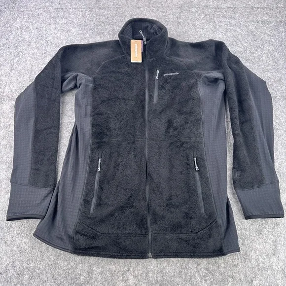 Patagonia Jacket Mens XL Black R2 Slim Fit Polartec Pro Fleece Full Zip STY25138 - Picture 1 of 14